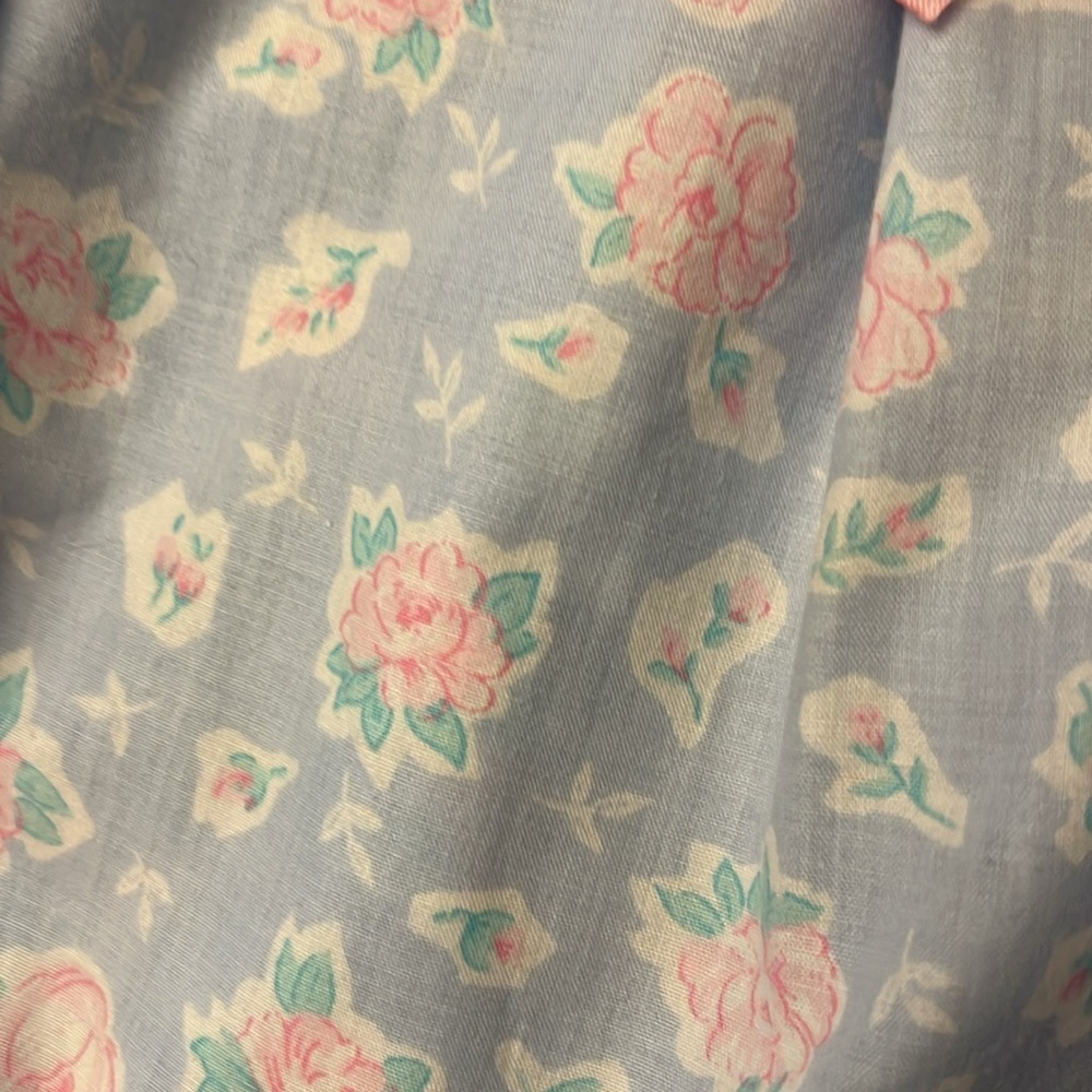 Vintage Cottagecore 2T Girl Dress Pink Floral Short Sleeve Lace Feminine 90s - Picture 7 of 8